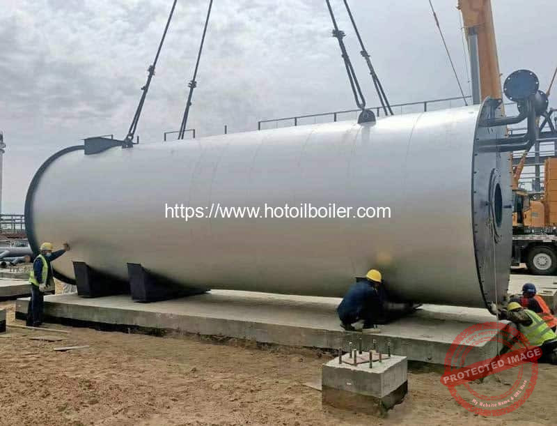 Gas-Fuel-Thermal-Fluid-Oil-Heater-Installation-in-Egypt